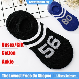 (Lowest Price)1Pairs Comfortable Number Cotton Sock Slippers Short Ankle Socks