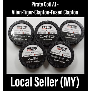 Pirate Coil A1 Alien Tiger Clapton Fused Clapton 15 Feet Wire RBA RDA RTA RDTA (1)