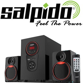 Salpido Caproni 2X Red 2.1 Speakers with Bluetooth,FM Radio,SD Slot,USB Slot,Aux