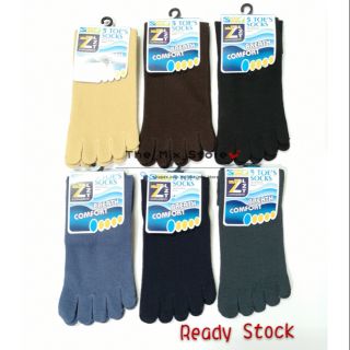 Unisex Toe socks Cotton Crew Five Finger Socks Ready Stock