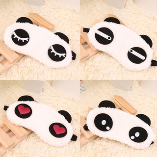 🔥【NEWLIFE】 Panda Face Eye Mask Blindfold Shade Traveling Sleep Eye Aid (5)