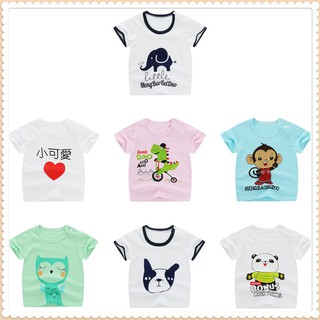 0-4Y Summer Kids Boys Girls Clothing Sets Baby Cartoon T-Shirt