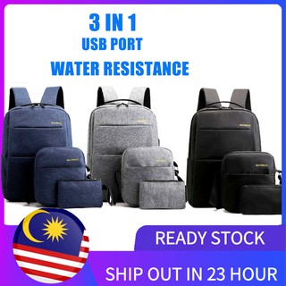 🔥Ready stock🔥 Vroom3 in 1 BLB-310 30L 14 15 16 inch business laptop bag sling bag lifestyle Waterproof Travel Bag