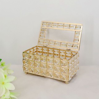 Paper Towel Crystal Storage Box Living Room Napkin Paper Tissue Desktop Container Home Supplies