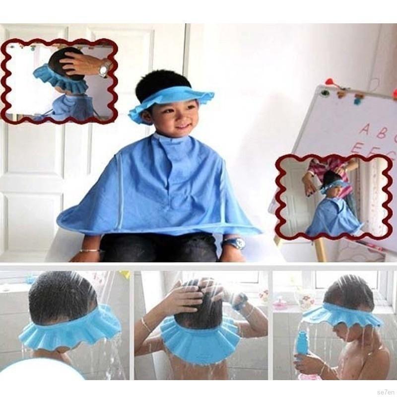 💕Se7en Toddler Baby boys girls Shampoo Shower Bathing Protect Hat Shower Cap