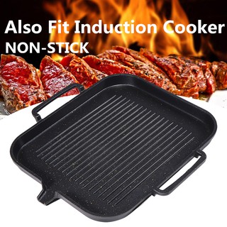 Da Non Stick Coating Aluminum Frying Grill Pan BBQ Plate Cookware Induction Cooking
