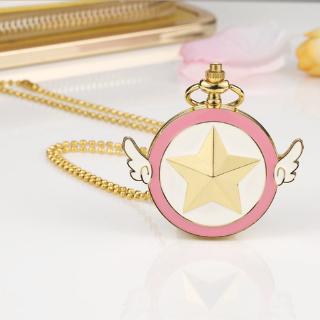 Sport Watch Pocket Watch Sailor Moon Cardcaptor Sakura Bronze Alloy Pocket Watch With Necklace Chain1