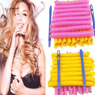 YOML❁Long 55cm*2.5cm Magic Ringlet Hair Curlers Leverag Curlformers Spiral Rollers