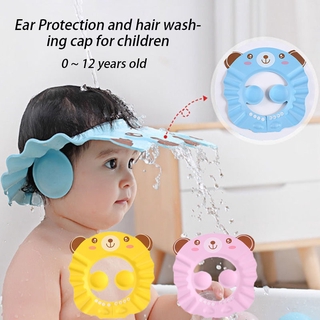 Adjustable Baby Child Kids Shampoo Bath Shower Cap Hat Wash Hair Shield (1)
