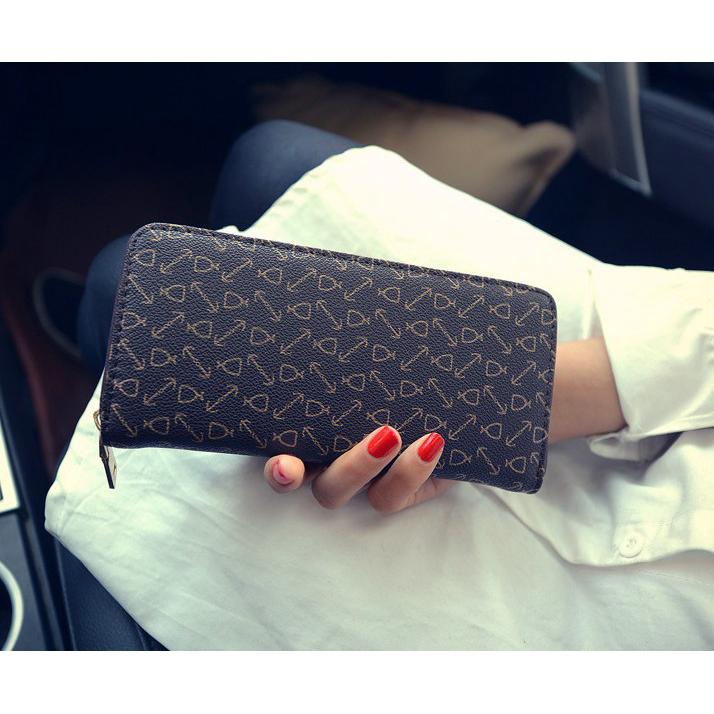 Leather Zipper Long Women Wallet Phone Bag Luxury Brand Wallets Designer Purse Card Holder Clutch