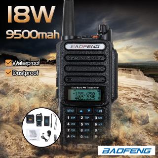 18W Baofeng UV-9R Plus Walkie Talkie VHF UHF Dual Band Handheld Two Way Radio