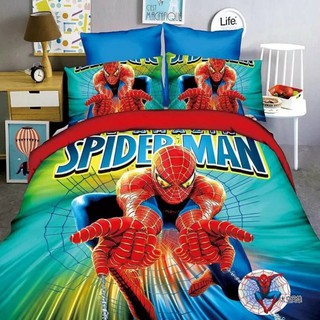 Cartoon Bedsheet Spider Man Bedding Set Baby Bedding Set