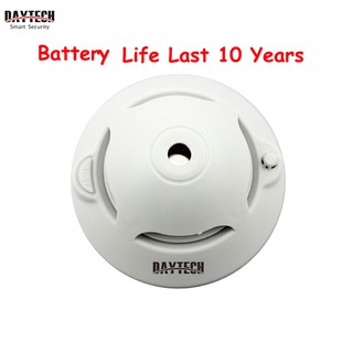 Daytech Smoke Detector Fire Detector Photoelectric Smoke Sensor Alarm Comes with a Battery(SM06TA)