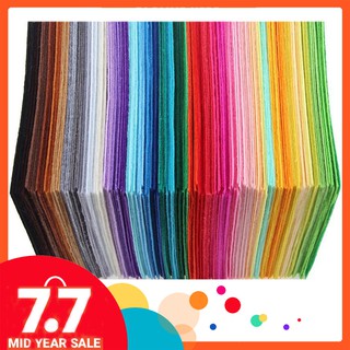 40 Colors Felt Sheets DIY Craft Supplies Polyester Wool Blend Fabric 10x15cm