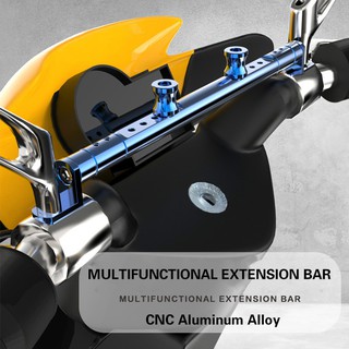 Motorcycle Cross Bar Balance Handlebar Mirror Base Distance 35-40cm CNC Aluminium Alloy Strengthen
