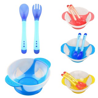 Baby Suction Cup Bowl Slip-resistant Spoon Set