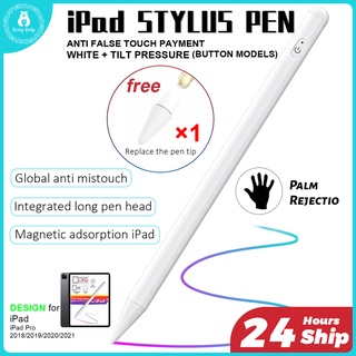 🔥Warranty🔥IPad Pencil Stylus Pen with Palm Rejection Tip Tilt Technologe iPad Pencil 2018-2021Upgraded For iPad Pro