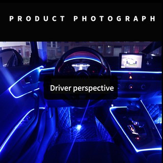 1M/2M/3M/5M car interior accessories atmosphere lamp EL cold light line with DIY Decorative Dash board Console Auto LED Ambient Light