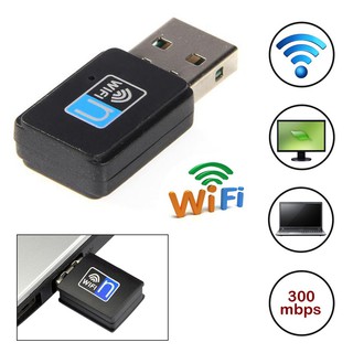 300Mbps Wireless Dongle Adaptor Wifi Mini USB Adapter 802.11 B G N Lan Wifi USB Adapter Everso (1)