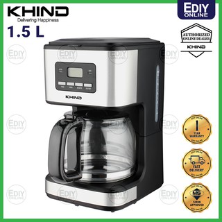 Khind CM100SS / CM1215 Classic Stainless Steel Coffee Maker 咖啡机
