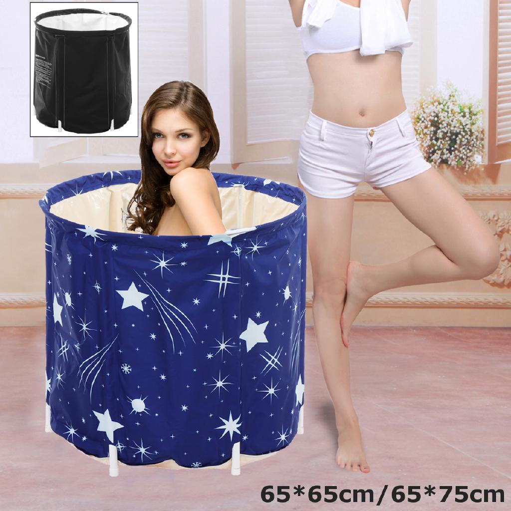 DONGXI Folding Bathtub Portable PVC Water Tub Outdoor Room Adult Spa Bath Tub 65/70cm