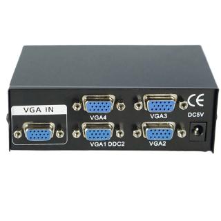 【2020】4 Port Monitor Switch VGA SVGA Video Splitter Box Adapter USB Powered NEW (1)