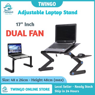 ⭐Adjustable Laptop Stand Aluminum Foldable Computer Desk Stand Portable Bedside Table Notebook Desk Stand Holder