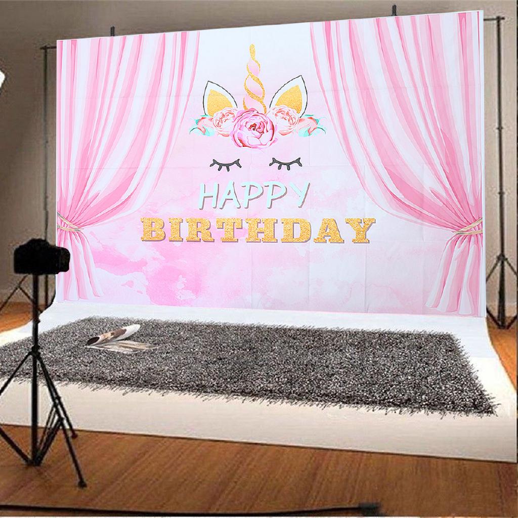 Unicorn Studio Photo Photography Backdrop Baby Birthday Party Wall Background