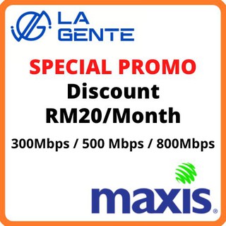 Maxis Home Fibre PROMO RM20/month