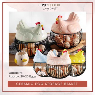Ceramic Egg Basket Kitchen Egg Storage Basket Bekas Telur Ayam Seramik Bekas Ayam Seramik