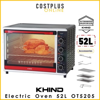 KHIND OT5205 / Morgan MEO-HC52RC - 52L Electric Oven with Rotisserie and Accessories