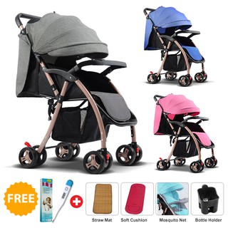 DOMI [CLEAR STOCK] NEW Design Multifunctional Lightweight Baby Stroller Folding Carrier (1)