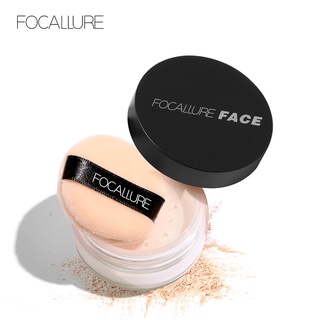 【3 Days Delivery 】Focallure Loose Setting Powder Waterproof Weightless Soft-velvet Blurring With Cosmetic Puff Oil Control Compact Powde - 3 Colours R Beauty Powder Make Up Powder