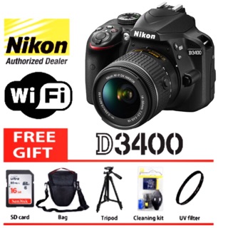 Nikon D3400 18-55mmVR 24MP WiFi (2 YEARS WARRANTY)
