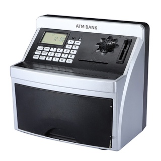 Piggy Bank ATM English Version Automatic Notes Coins Saving Box Money Boxes Saving Banks with LCD Screen USB Charger