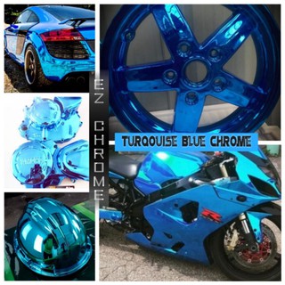 Ez chrome Turqouise Colour Coating Polish Car Accessories Magic Paint Chrome Powder Samurai Paint Ez Coat Candy blue rim