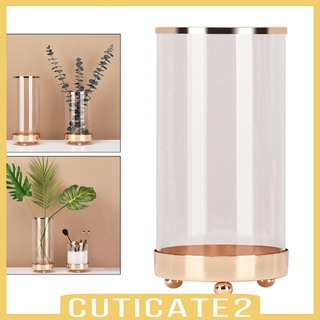 [CUTICATE2] Cylinder Clear Glass Flower Vase Decoration Home Wedding Party Centerpiece