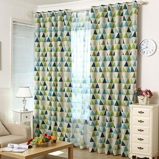 Triangle Blockout Window Curtain Thicken Curtain Eyelet Nice burang