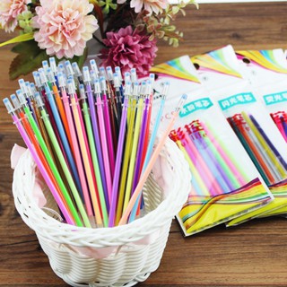 24Pcs/48Pcs Colors Gel Pencils Multi-Color Paintings Color Gel Ink Pen Refills