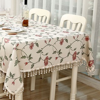 High-grade cotton jacquard cloth tablecloth European rectangular table cloth