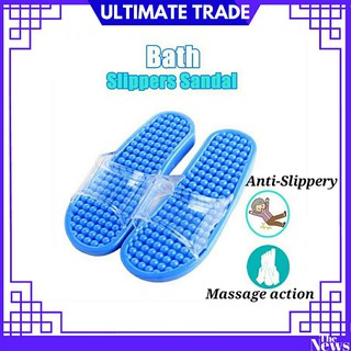 [Ready Stock] High Quality Water Leaking Anti Slip PVC Bath Slippers Sandal PVC Urut Kaki