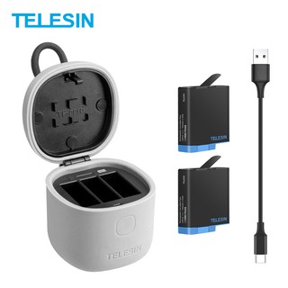 Telesin ALLIINBOX Battery Charger Storage Box with 2pcs Batteries For Gopro Hero8/7/6/5