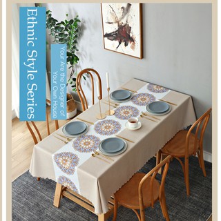 Waterproof Oil Resistant Printing Tablecloth Nordic Style Table Cover Desktop Protection PVC No Wash