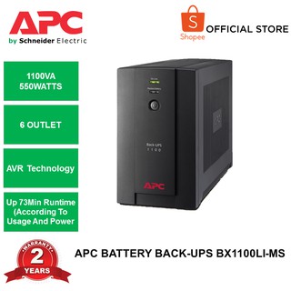 APC Back-UPS 1100VA/230V/AVR/Universal and IEC Sockets BX1100LI-MS