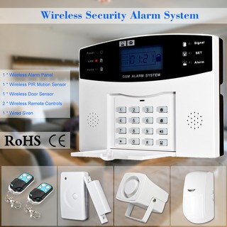 Wireless GSM SMS Home Burglar Security Alarm System Detector Sensor Kit Phone