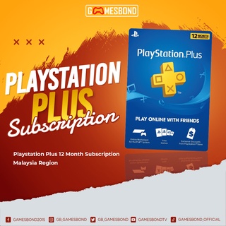 PS Plus 12 Month Subscription - Malaysia region (GET EXTRA 3MTHS)- valid 9th June 2021