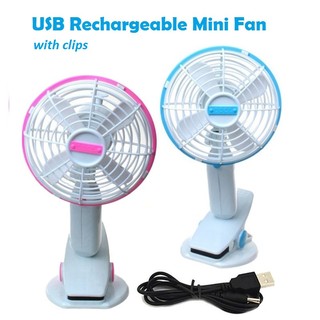 Mini Clip Fan USB Fan Stroller Clip Rechargeable Cool Fan