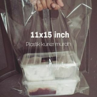 [READY STOCK] TRANSPARENT CLEAR SHOPPING BAG 11x15 inch