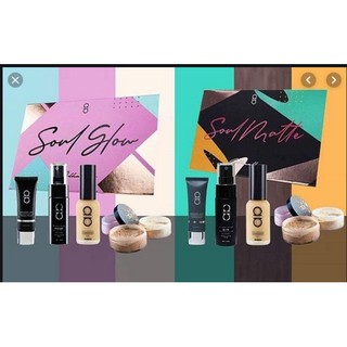 1set Set Soul Matte Glow Alha Alfa Makeup Box Gift Hantaran Set Mekap