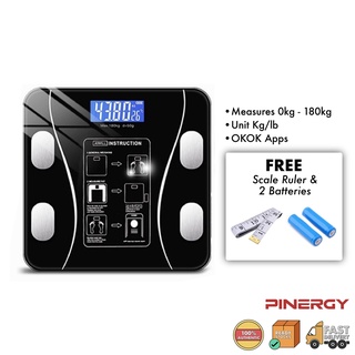 PINERGY Smart Digital Body Weight Scale Electronic Weighing iScale S